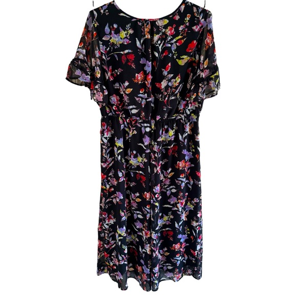 Daniel Rainn Dresses & Skirts - Daniel Rainn Black Floral Maxi Dress Size 2X